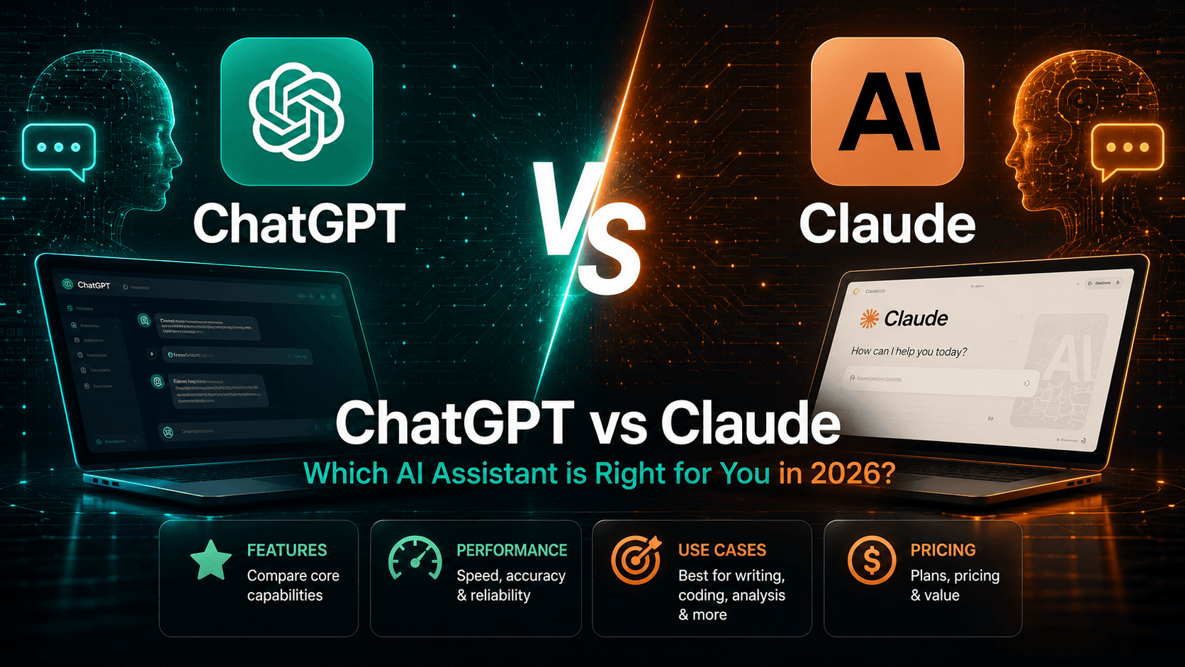 ChatGPT vs Claude (2026 Comparison) cover image